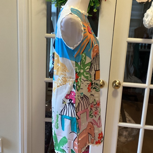 Source Unknown Colorful Graphic Mini Dress - Picture 4 of 10